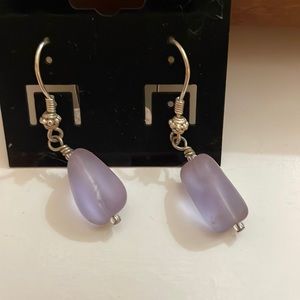 Sterling silver vintage color change earrings